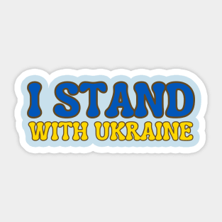 I Stand With Ukraine Sticker